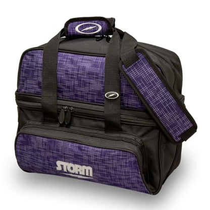 Storm 2 Ball Deluxe Tote Bowling Bag - Abstract Purple/Black