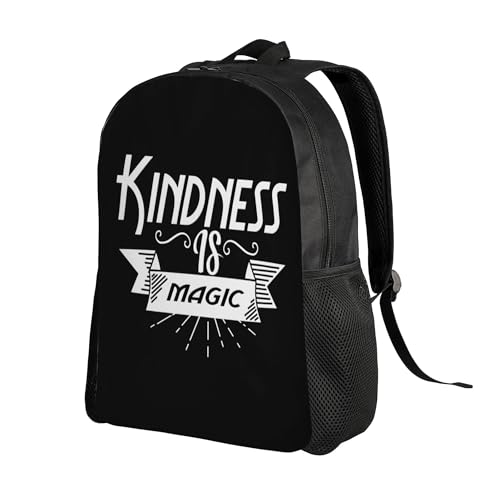 Kindhess Is Magic World Kindhess Day Inspirational Quote About Kindness Inspirational Backpacks For Men Women Book Bag Travel Hiking Camping Work Lightweight - color: Ye23