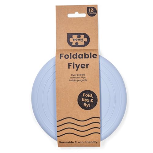 Bigjigs Toys Frisbee Flying Disc (Dove Grey) - Silicone Frisbee for Kids, Quality Flying Saucers, Beach Toys & Garden Toys, Holiday Toys for Toddlers - color: Dove Grey