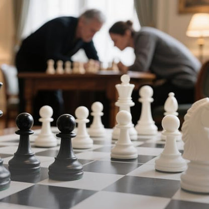 Tournament Chess Board, 20 Inch Silicone Mat, Black and White Squares with Mark - size: Silicone Chess Board Folded