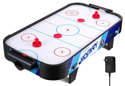 40" Air Hockey Table – Tabletop Game with Electric Fan Motor, Score Tracker, 2 Strikers & 2 Pucks