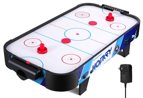 40" Air Hockey Table – Tabletop Game with Electric Fan Motor, Score Tracker, 2 Strikers & 2 Pucks