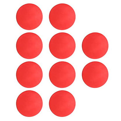 Drfeify EVA Foam Balls, 10pcs 65mm Soft Practice Balls with High Hit and Abrasion Resistance for Indoor Outdoor Training, Kids and Pets Play - color: Red