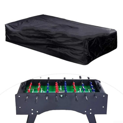Foosball Table Cover Waterproof Dust Proof Protection, Oxford Cloth for UV Resistant for Indoor Outdoor Use, Fits Most Standard Tables 64x45x19 Inch, Black