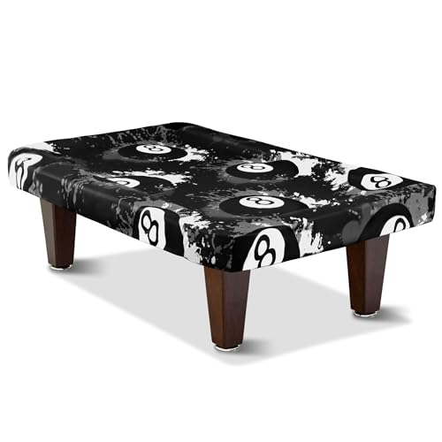 MABOZOO 8 Ball Pattern Billiard Pool Table Cover, Waterproof and Tearproof Snooker Table Cover for PoolTable, Indoor/Outdoor Pootable Accessories for Protecting Felt