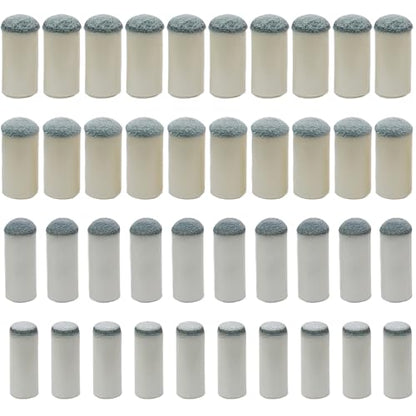 Zorfeter 40 PCS Slip-On Pool Cue Tips, Billiard Cue Tips Replacement Kit, No Glue Billiard Stick Tips for Snooker and Pool Cues(9mm/10mm/12mm/13mm, Each Size 10PCS)