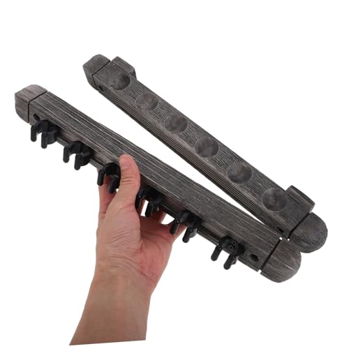 POPETPOP 1set Billiard Holder Wall Mounted Rack Pool Stick Storage for Game Rooms Billiard Home Recreation Areas Cues Space-saving Design Easy Installation Prevents Damage