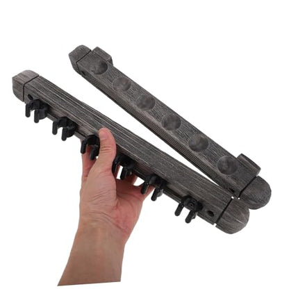 POPETPOP 1set Billiard Holder Wall Mounted Rack Pool Stick Storage for Game Rooms Billiard Home Recreation Areas Cues Space-saving Design Easy Installation Prevents Damage