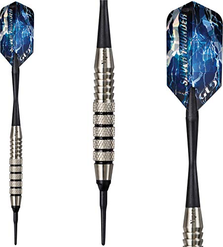 Viper Silver Thunder Soft Tip Darts - size: 18 Grams, style: 5 Knurled Bands