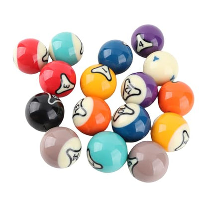 Pilipane Billiard Balls Set Professional Tournament Style Pool Balls for Billiards Games and Family Entertainment Resin Material 57.2mm Dia 16Pcs with Wiping Cloth