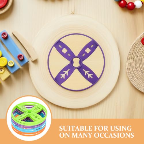 Kisangel 40pcs Flying Discs Supplement Set, Colorful Tossing Discs Compatible with Handheld and Foot-Powered Toys for Outdoor Family School Activities