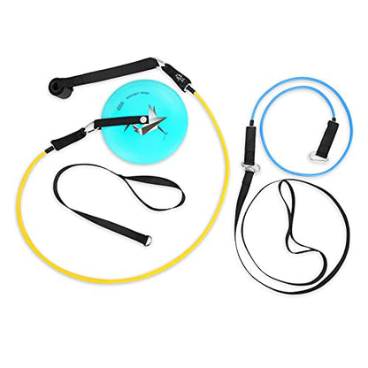 QOGIR Resistance Trainer for Disc Golf, Practice Backhand or Forehand Throws to Improve Your Disc Golf Technique, Increase Strength in Your Pull Through, Gain Extra Distance, Disc Shaped Grip.