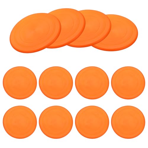 Soft Flying Disc, Sports Flying Discs Outdoor Flying Disc Training Playing-Fitting for(Beach/Backyard/Lawn/Park) - color: Orange