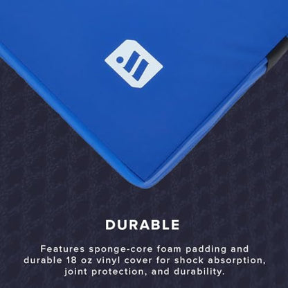 We Sell Mats Bifolding Gymnastics Crash Landing Mat Pad, Safety for Tumbling, Back Handspring Training and Cheerleading - color: Blue, size: 4 ft x 8 ft x 12 Inch