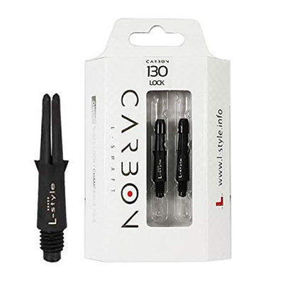 L-style L-Shaft Carbon Dart Shafts - Locked - Set of 3 - size: Extra Short (130)
