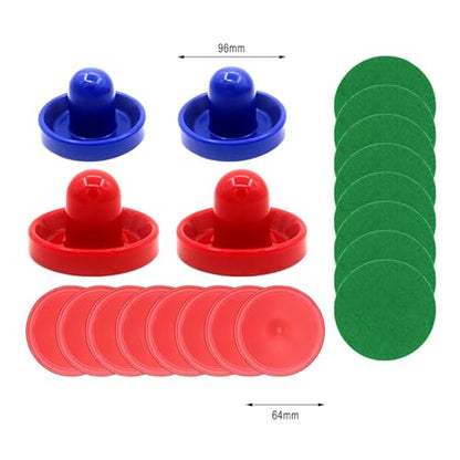 kowaku Mini Air Hockey Pushers and Air Hockey Pucks Set Air Hockey Paddles Goal Handles Paddles for Air Hockey Table Equipment Kids