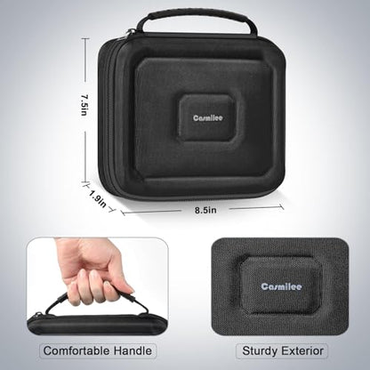casmilee Dart Cases Hold 6 Soft Tip and Steel Darts Set, Dart Holder Bag Storage Organizer with 6 Built-in Pockets Hold Flights, Tips and Shafts Accessories (Box Only)