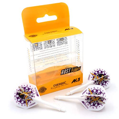 CUESOUL Jazz-Metal ROST Integrated Dart Shaft and Flights Standard Shape,Set of 3 pcs - color: CS-JMAK58XBFN