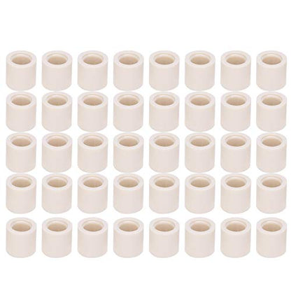 Keenso Billiard Stick Ferrules, 40pcs Pool Cue Ferrule Snooker Pool Repair Parts Billiard Cue Stick Ferrules Billiard Accessories for Billard Replacement Parts - color: 0.5 inch