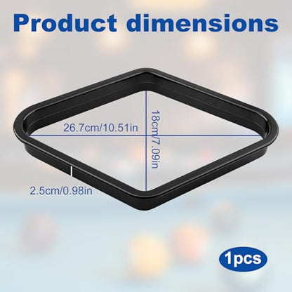 Black Billiards 9 Ball Diamond Pool Table Ball Rack, Plastic 9-Ball Pool Table Triangle Rack for Standard 2-1/4" Pool Balls, Pool Table Accessories for Home Game Room