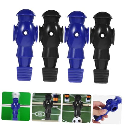 POPETPOP 4Pcs Foosball Player Figures Replacement for Table Football Machines PP Resin Soccer Player Statues Lightweight Desk Soccer Action Figurines Easy to Install in Dark and Navy Colors