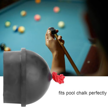 2 PCS Non Slip Cue Tip Chalk, Billiard Chalk Holder with Cord, Pool Chalk Holder, Billiard Pool Cue Chalk Holder for Snooker Pool