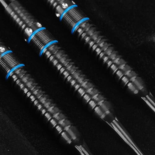 WIN.MAX Darts Soft Tip Set - 90% Tungsten Soft Tip Darts Set Professional 18 Grams Soft Darts Pro Dart Set with Extra 3 Flights - color: Black