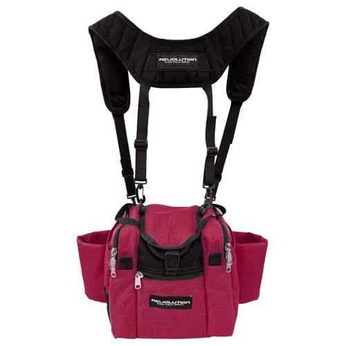 Revolution Mini Deluxe V3 Disc Golf Bag - Crimson
