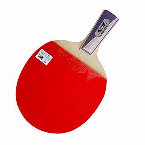 Professional Table Tennis Bat 5 Layers of Wood and 2 Layers of Carbon Fiber / 9 Stars/Short Handle (9 Stars Short Handle) - size: Short Handle