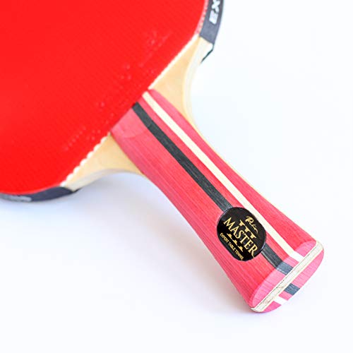Palio Master 3.0 Table Tennis Bat & Case | ITTF-Approved Intermediate Ping Pong Racket | Allround Speed, Spin and Control | Case - style: Single Bat