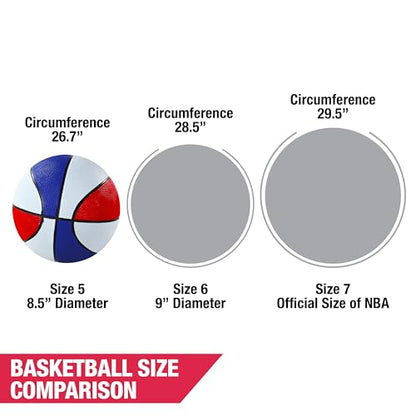 Hall of Games Premium Arcade Cage Basketball Game with Steel Frame and Polycarbonate Backboard - style: 3 Pack of Balls