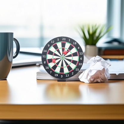 Miniature Magnetic Dartboard Sets (2 Pack): Includes 2 Boards & 4 Darts for Dollhouse Game Room, Bar Scene Decor, Adult Collector Fun