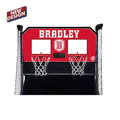 Pop-A-Shot - Home Dual Shot with NCAA Graphics l Sensor Scoring l 16 Game Modes l 7 Balls l Foldable Storage l for All NCAA Fans - style: Bradley Braves