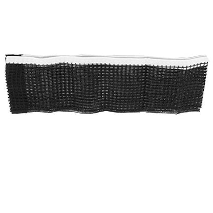 uxcell Nylon Foldable Pingpong Sport Meshy Table Tennis Replacement Net White Black