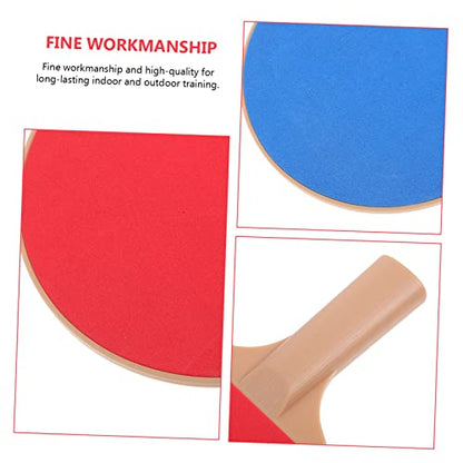 Outdoor Table Tennis Paddle Bouncy Lightweight Rackets with Training Safe Smooth Edges for Childrens Sports and Family Play Compact Portable Design