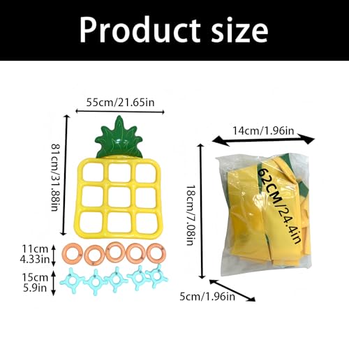 Enjoyable Outdoor Inflatable Pineapple Shaped Goal Game Featuring Meet Disk Outline for All Ages Holiday Pool Float Games