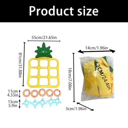 Enjoyable Outdoor Inflatable Pineapple Shaped Goal Game Featuring Meet Disk Outline for All Ages Holiday Pool Float Games