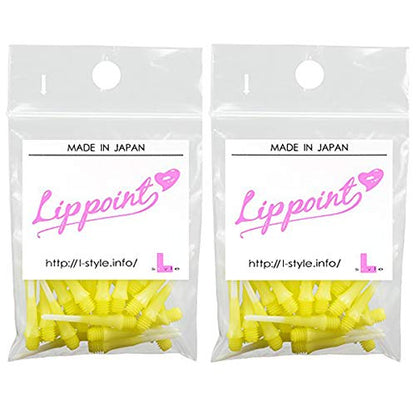 Lstyle Dart Tips: Original Lippoint - Soft Tip Dart Points - 2BA Thread - Regular Length - 2 Tone Yellow 2 Pack - color: Yellow 2-Tone