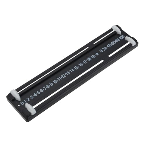 Black Snooker Scoreboard Plastic Game Scoreboard 255 x 59 mm Billiards Scoreboard Wall Mounted for Kids Snooker Tables Score