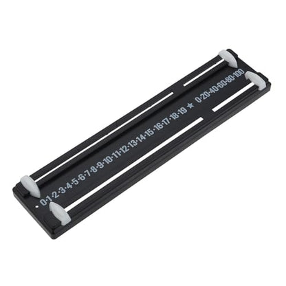 Black Snooker Scoreboard Plastic Game Scoreboard 255 x 59 mm Billiards Scoreboard Wall Mounted for Kids Snooker Tables Score