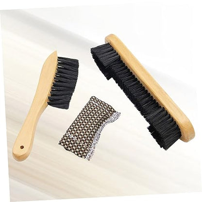 Kisangel 3 Pcs 1 Set Wooden Billiards Brush Set