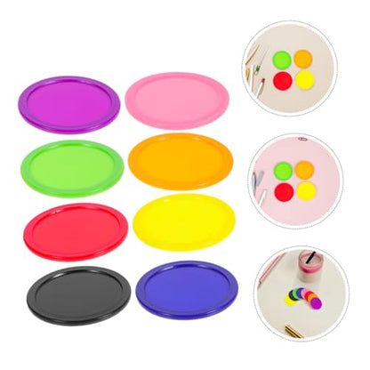 BESPORTBLE 8pcs Air Hockey Pucks Replacement Set for Home Professional Tables Heavy Pucks for Boys and Girls Adults Air Hockey Game Accessories