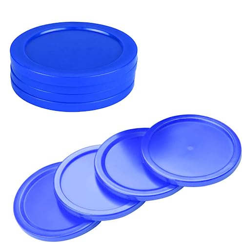 3.25 or 2.5 Inch Air Hockey Pucks - Professional, Durable Pucks for Large Tables - Compatible with Standard Pushers and Goals - Best Air Hockey Accessories for Fun and Entertainment by INSCOOL - color: Blue, size: 3.25in/4Pack