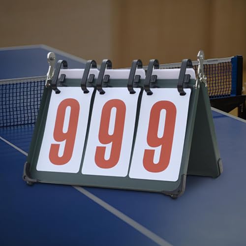 harayaa Sports Scoreboard Tabletop Portable Flip Number Score Board Score Counter Flippers Lightweight Water Resistant Suitable for Soccer Basketball