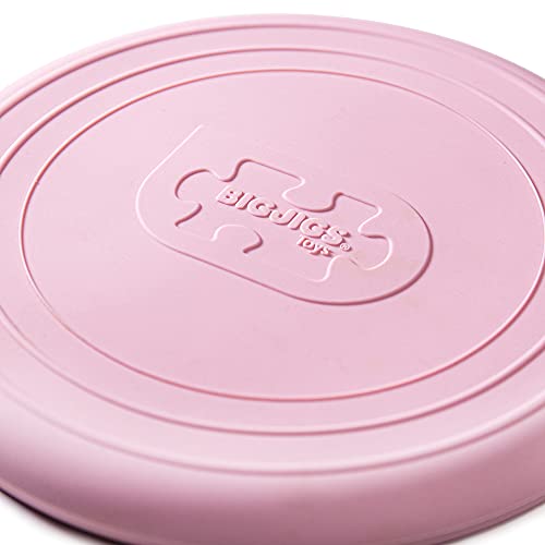 Bigjigs Toys Frisbee Flying Disc (Blush Pink) - Silicone Frisbee for Kids, Quality Flying Saucers, Beach Toys & Garden Toys, Holiday Toys for Toddlers - color: Blush Pink