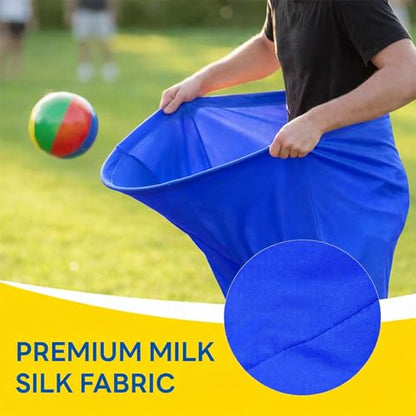 Granny Pants Yard Game – Outdoor Party Game Funny Lawn Game for Adults, Family Reunions & Group Events 4 Giant Pants with 36 Bouncy Balls & 4 Pumps Gift for Kids & Adults - size: Adult Size (80 x 100 cm)