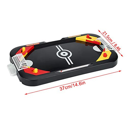 Tabletop Air Hockey Table, 2 in 1 Mini Air Hockey Game Indoor Hockey Game Mini Game Soccer and Table for Indoor Fun Desktop Sports