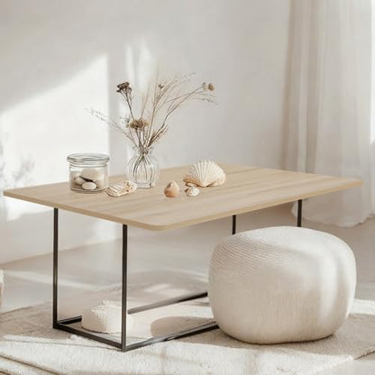 Kaboon Universal Tabletop 48"x36", Solid One-Piece Melamine Table Top, Restaurant Desk DIY, Home and Office Countertop, Oak/Grey Tone - color: Oak, size: 48x36
