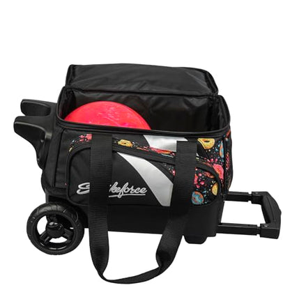 KR Strikeforce Cruiser Single Bowling Ball, Shoe and Accessory Roller Bowling Bag - color: Donuts