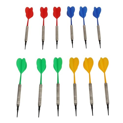 Professional Darts, Beginner Friendly 4 Colors Soft Tip Darts Plastic with 100PCS Tips for Electronic Dartboard
